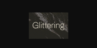 Glittering Font Poster 1