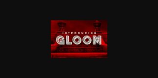 Gloom Font Poster 1