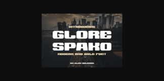 Glore Spako Font Poster 1