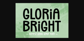 Gloria Bright Font Poster 1