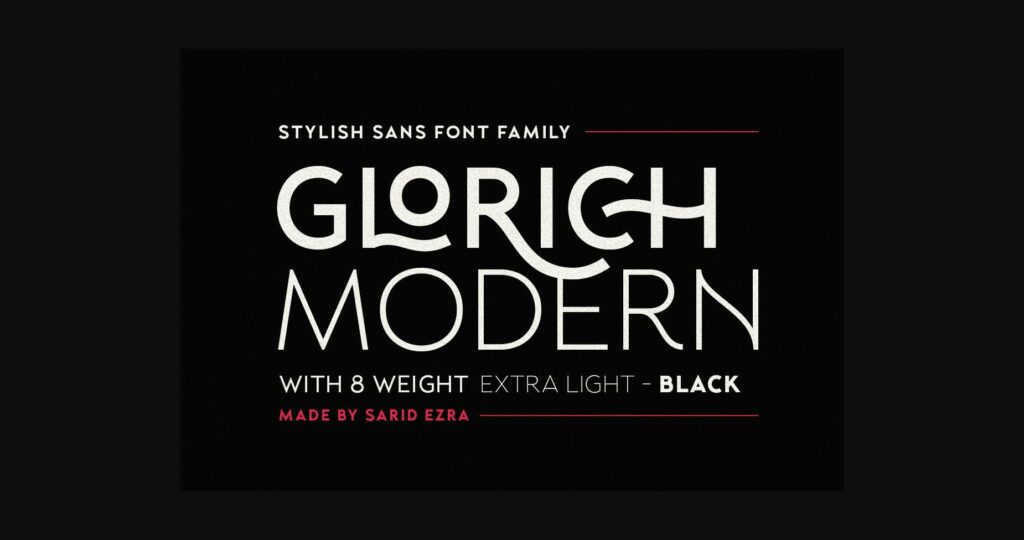 Glorich Font Poster 1