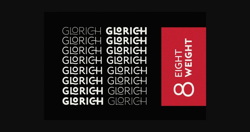 Glorich Font Poster 4