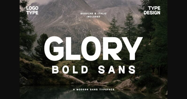 Glory Bold Font Poster 1