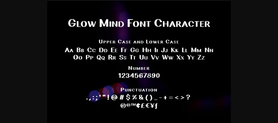 Glow Mind Font Poster 7