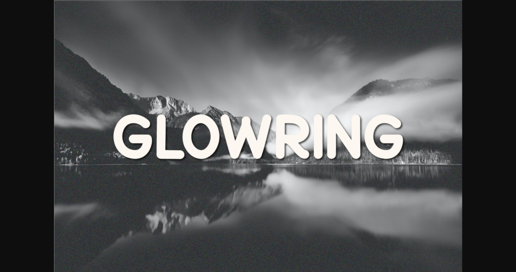 Glowring Font - Font Canyon