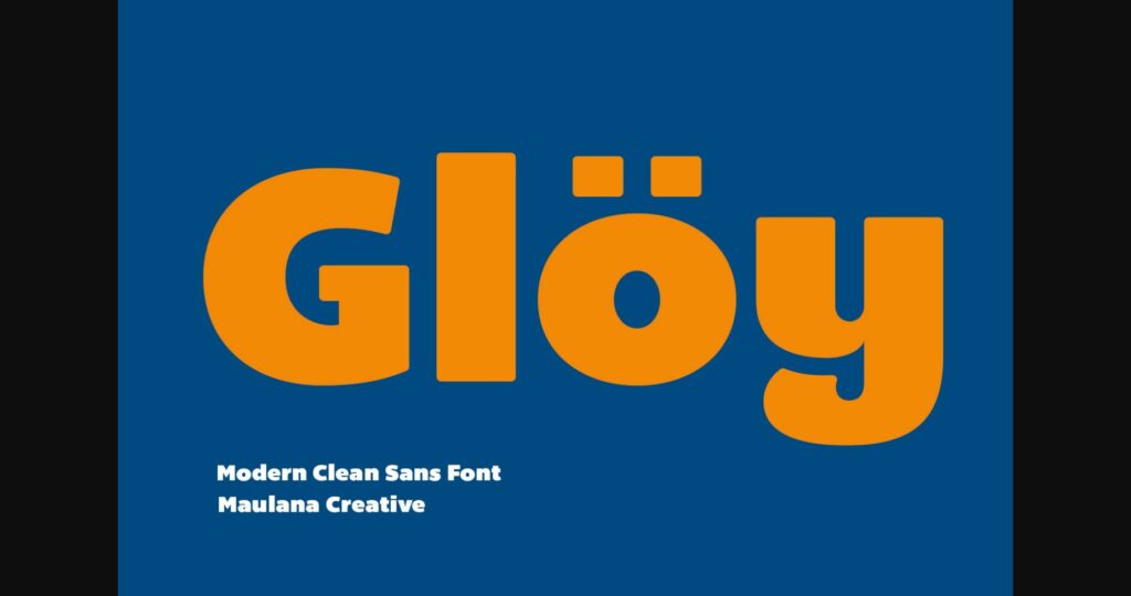 Gloy Font Poster 1