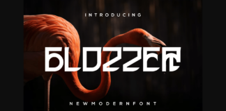 Glozzer Font Poster 1