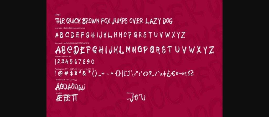 Jocker Font Poster 8