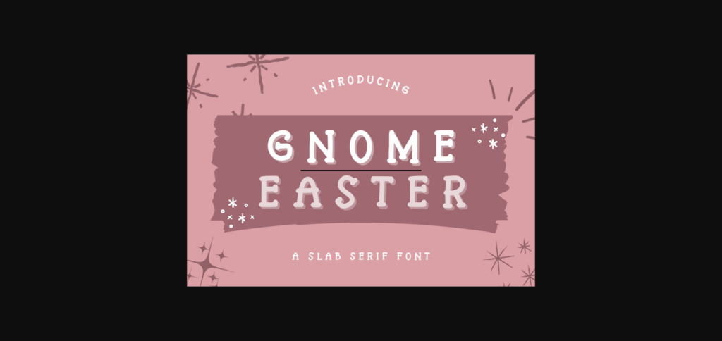 Gnome Easter Font Poster 3