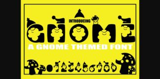 Gnome Font Poster 1