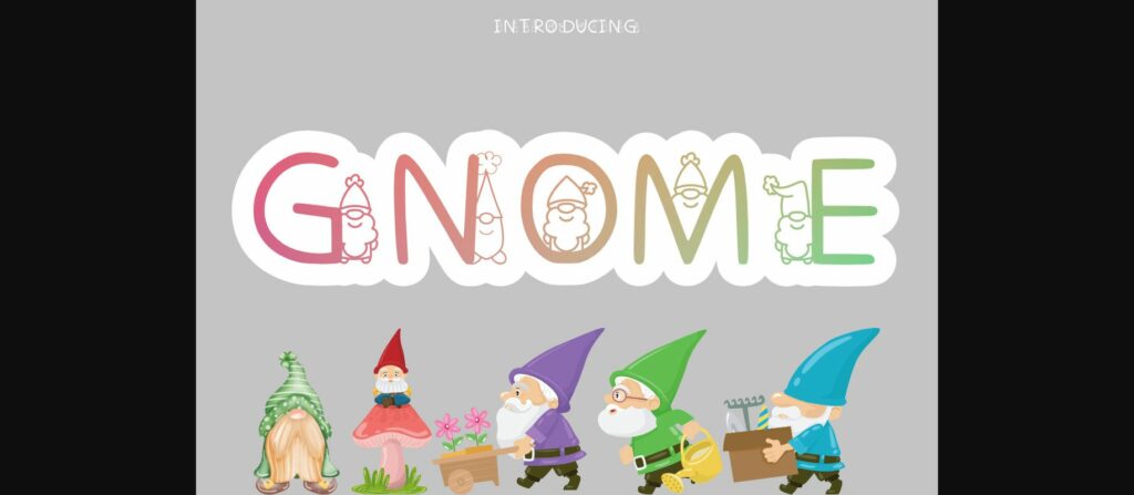 Gnome Font Poster 3