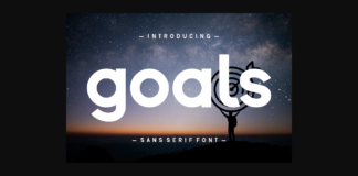 Goals Font Poster 1