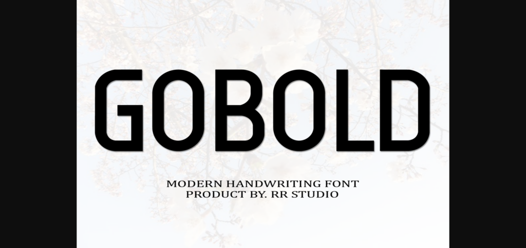 Gobold Font Poster 3