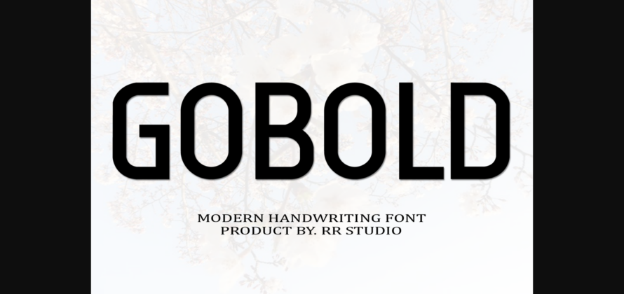 Gobold Font Poster 1