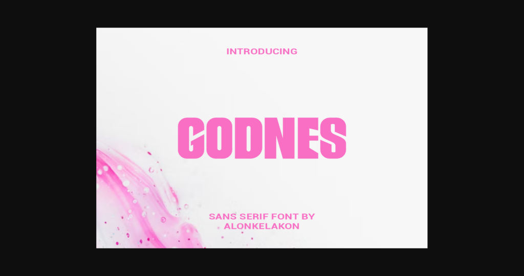 Godnes Font Poster 1