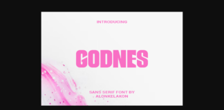 Godnes Font Poster 1