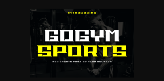 Gogym Sports Font Poster 1