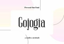 Gojogia Font