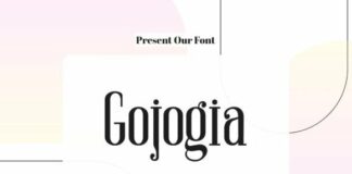 Gojogia Font