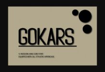 Gokars Font Poster 1