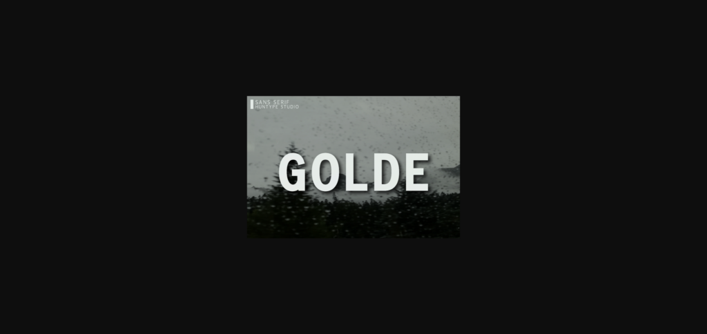 Golde Font Poster 3