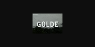 Golde Font Poster 1