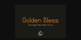 Golden Bless Font Poster 1