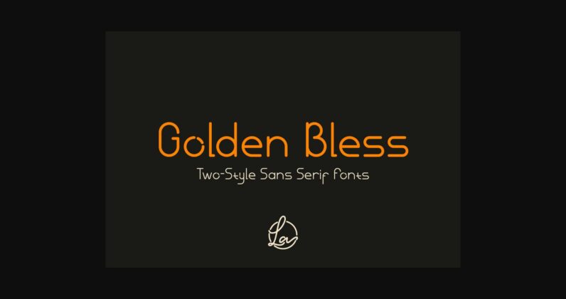 Golden Bless Font Poster 1