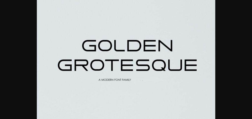 Golden Grotesque Font Poster 3