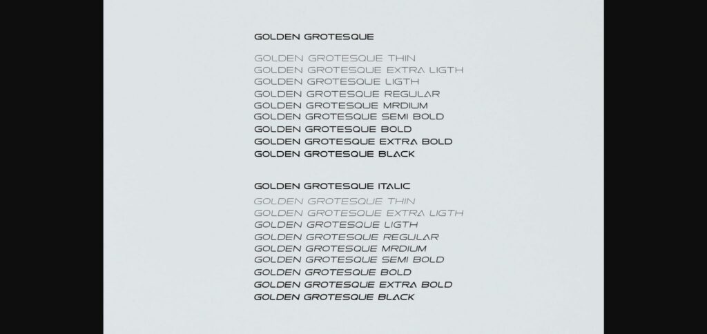 Golden Grotesque Font Poster 7