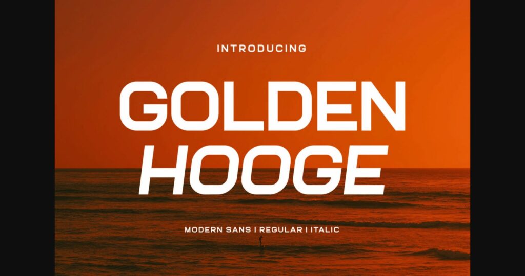 Golden Hooge Font Poster 1