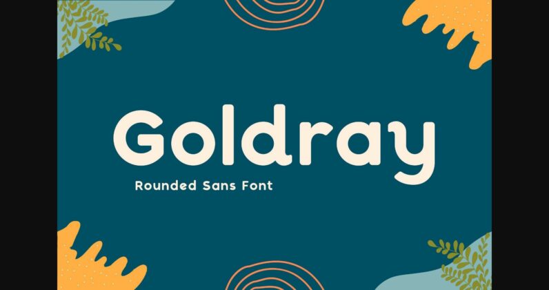 Goldray Font Poster 3