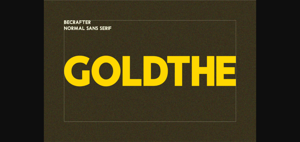 Goldthe Font Poster 3