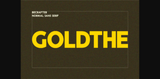 Goldthe Font Poster 1