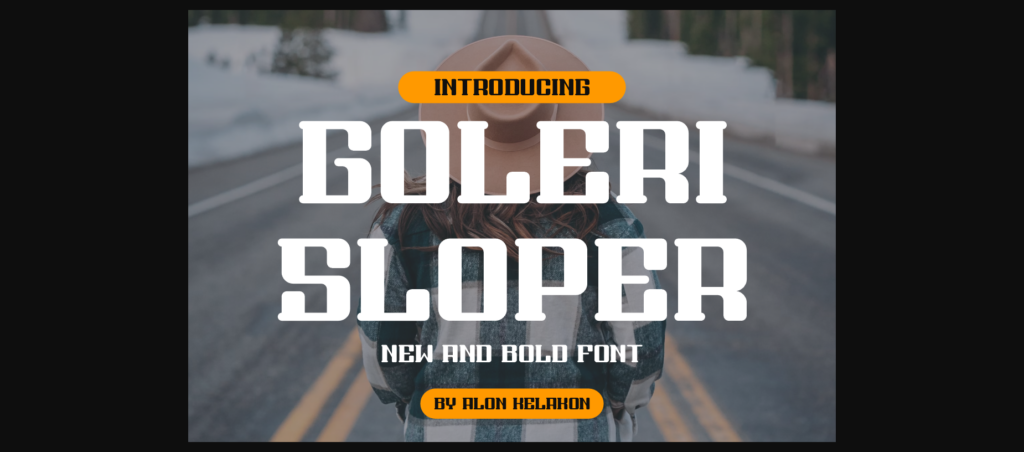 Goleri Sloper Font Poster 3