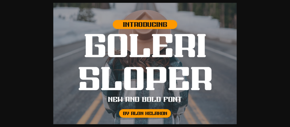 Goleri Sloper Font Poster 1