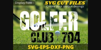 Golf Font Poster 1