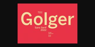 Golger Font Poster 1