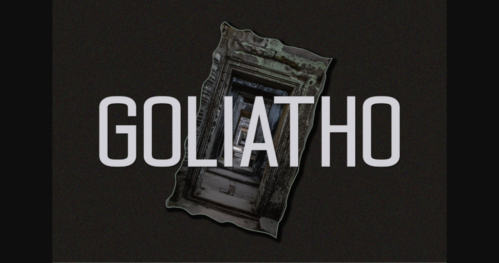 Goliatho Font Poster 3