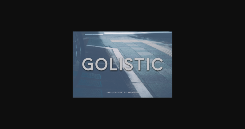 Golistic Font Poster 3