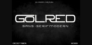 Golred Font Poster 1