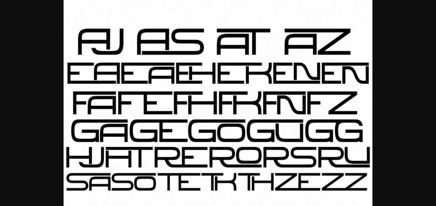 Golred Font Poster 9