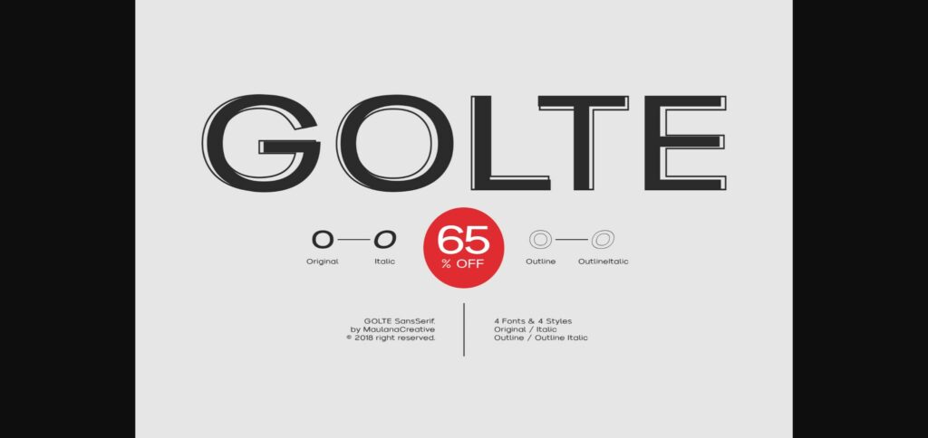 Golte Font Poster 3