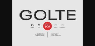 Golte Font Poster 1