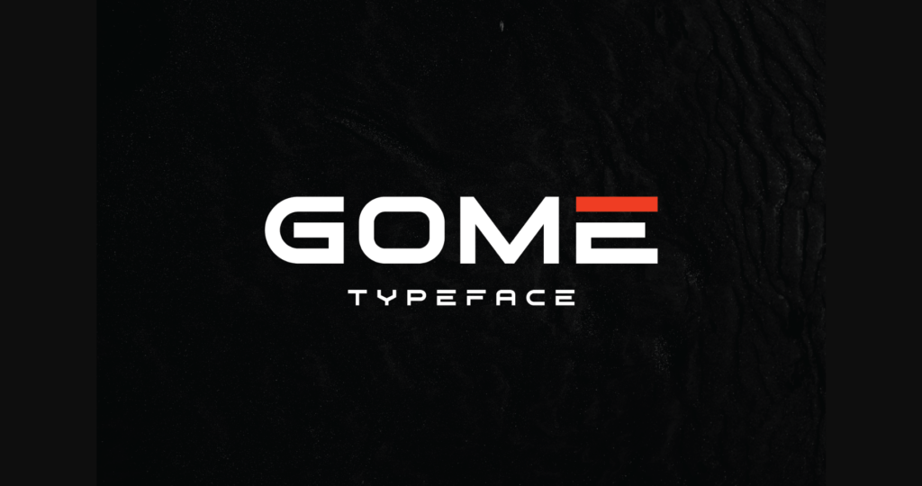 Gome Font Poster 1