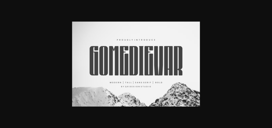 Gomedievar Font Poster 3