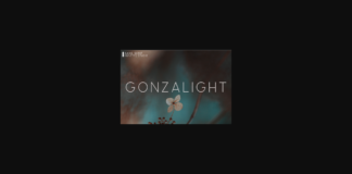 Gonzalight Font Poster 1