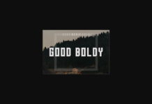 Good Boldy Font Poster 1