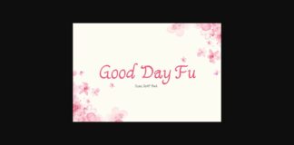 Good Day Fu Font Poster 1