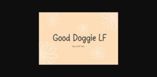Good Doggie Lf Font Poster 1
